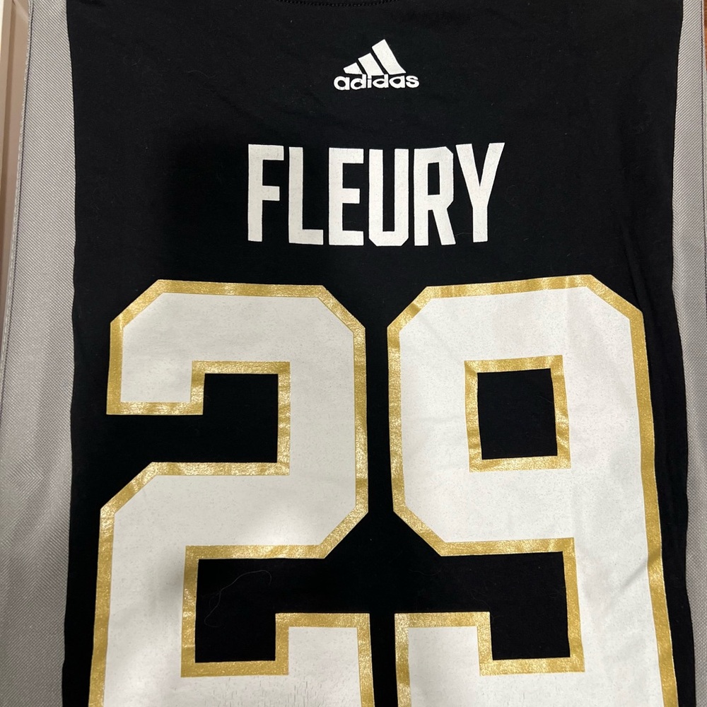 Adidas Black and Gold Vegas Golden Knights Tee
